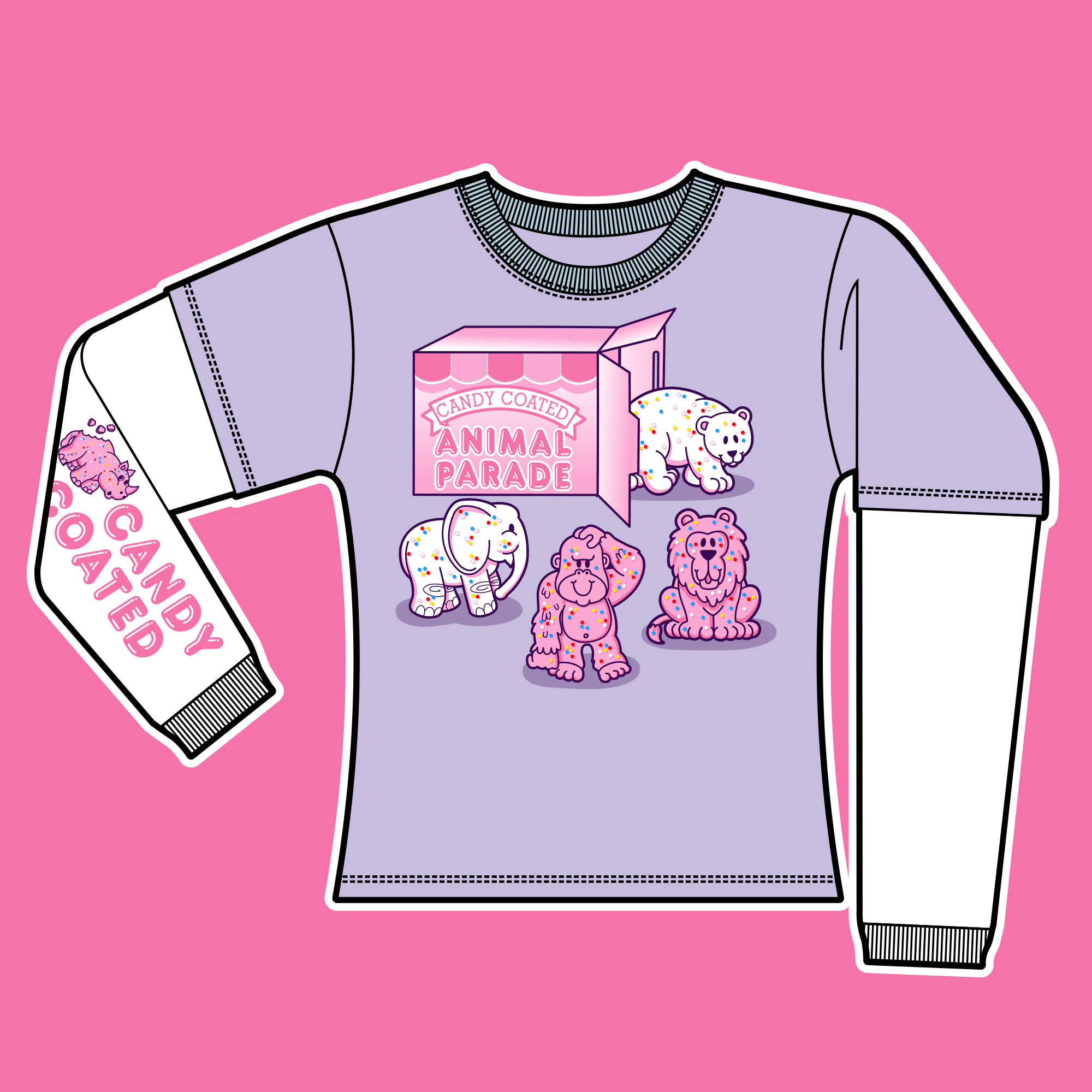 Animal Parade Long Sleeve Tee