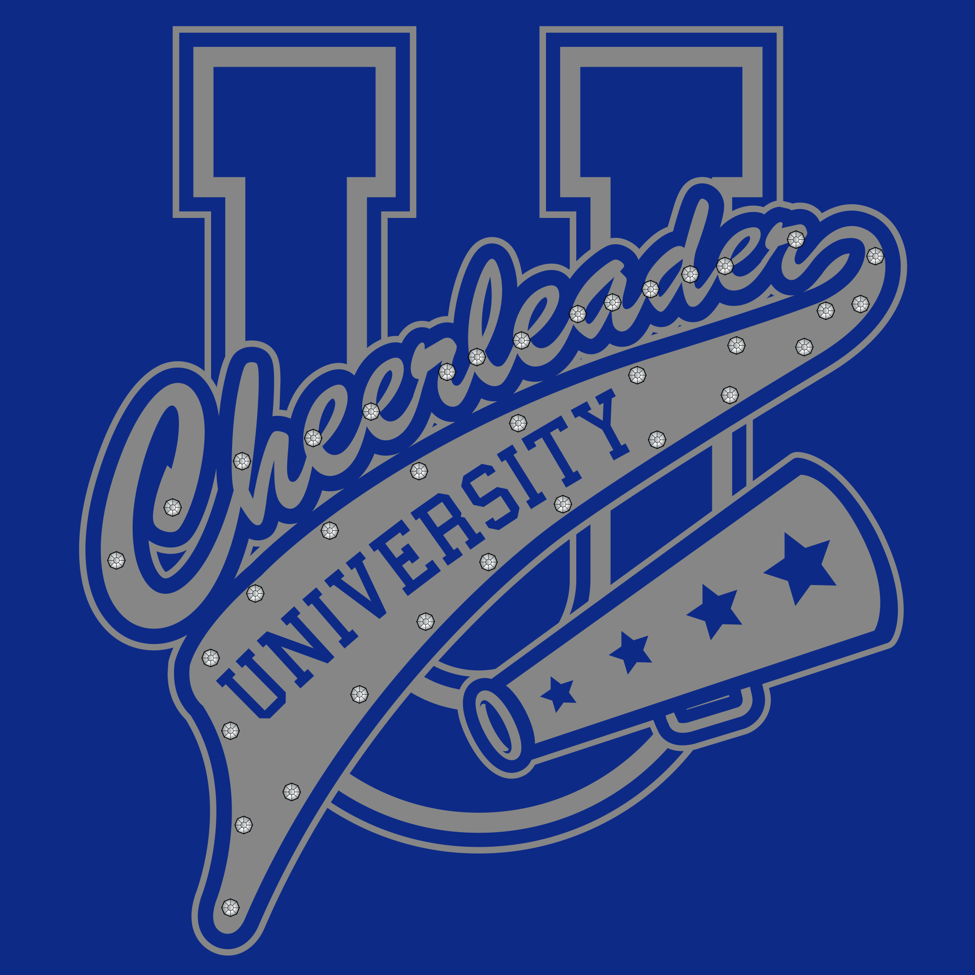 Cheerleader University Girls Tee Graphic