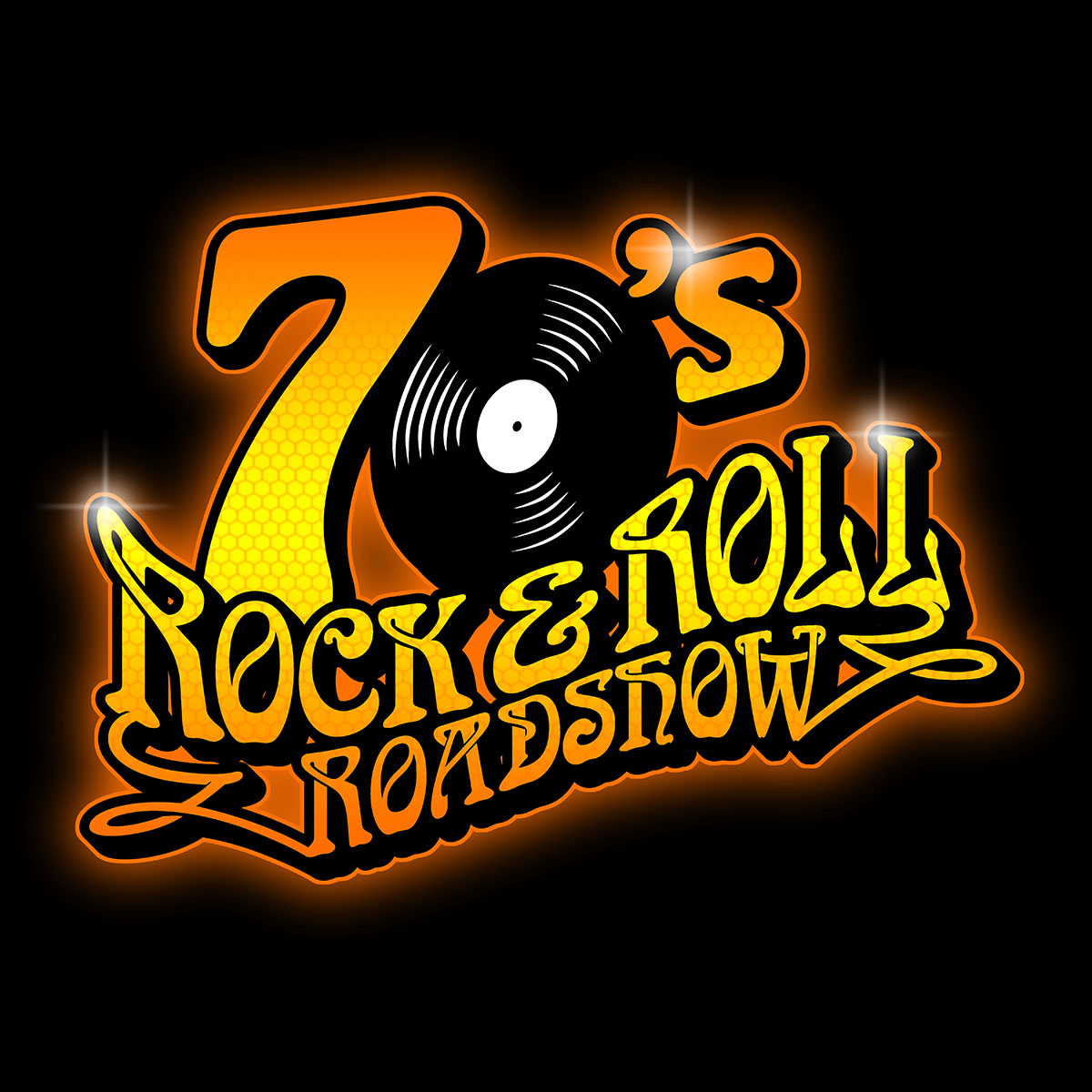 70's Rock and Roll Roadshow Logo-Orange Colorway