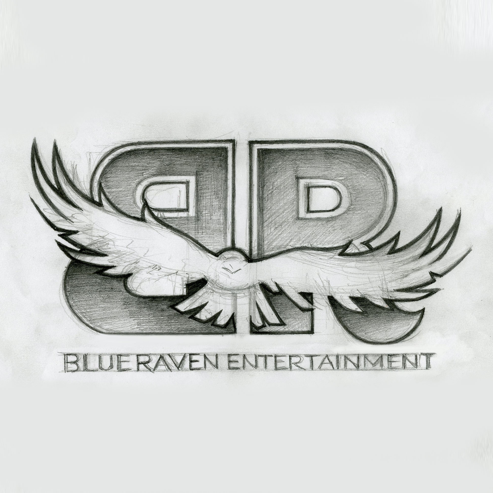 Blue Raven Entertainment Logo Sketch