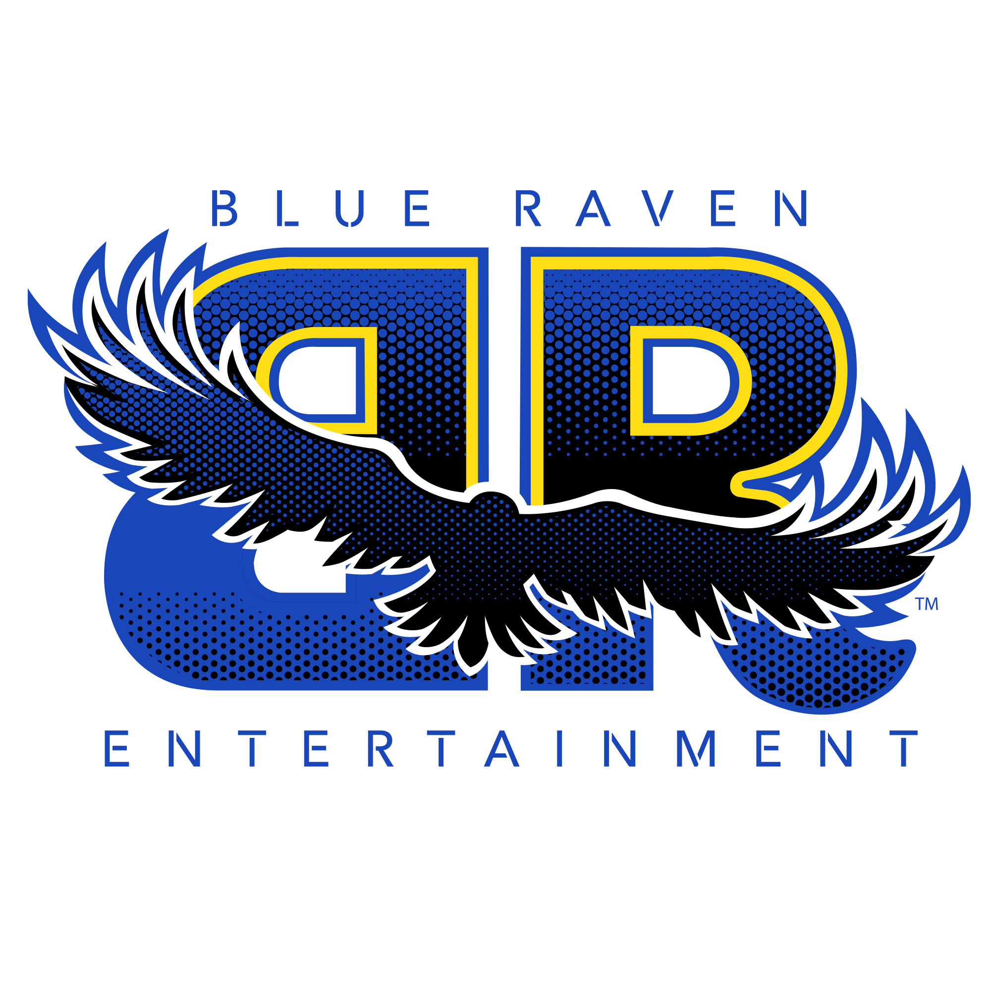 Blue Raven Entertainment logo on White