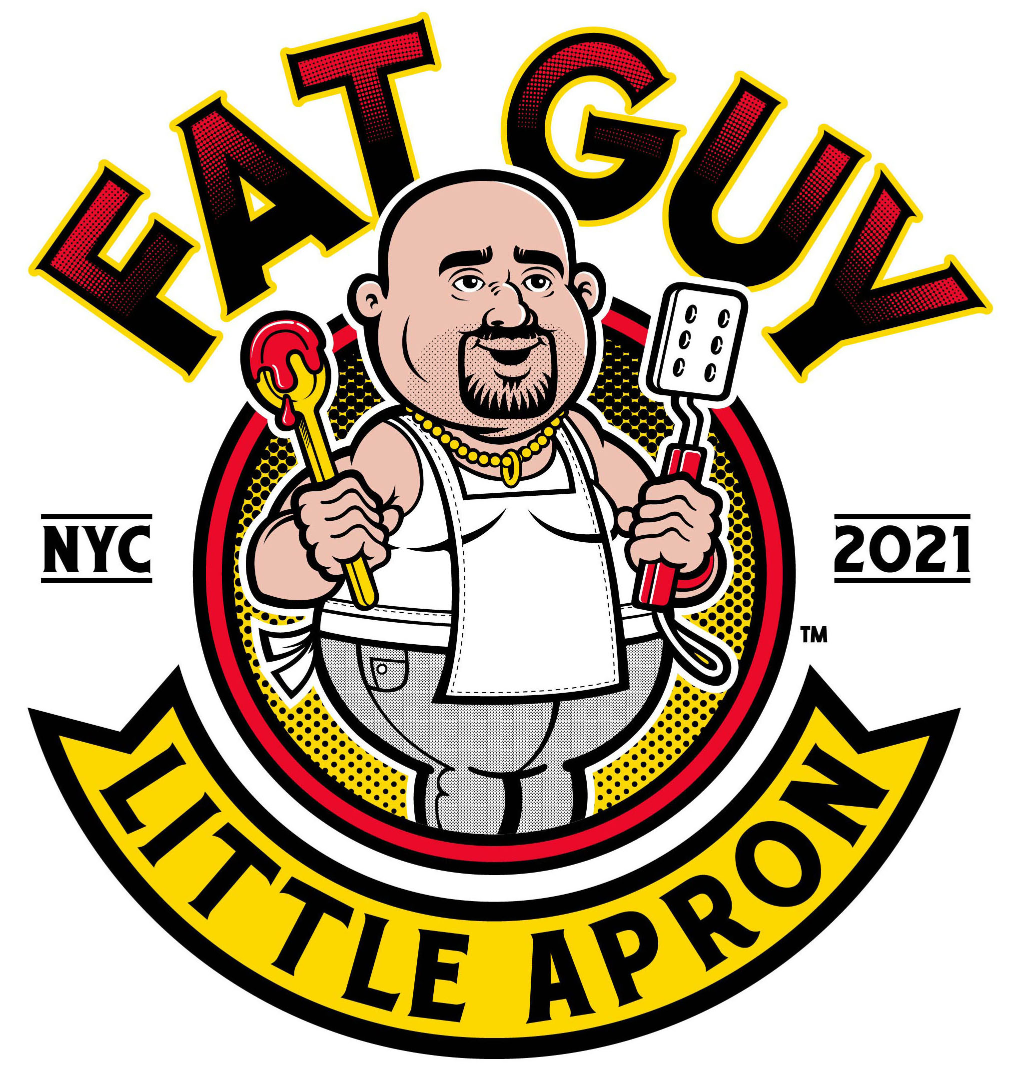 Fat Guy Little Apron Approved Logo A