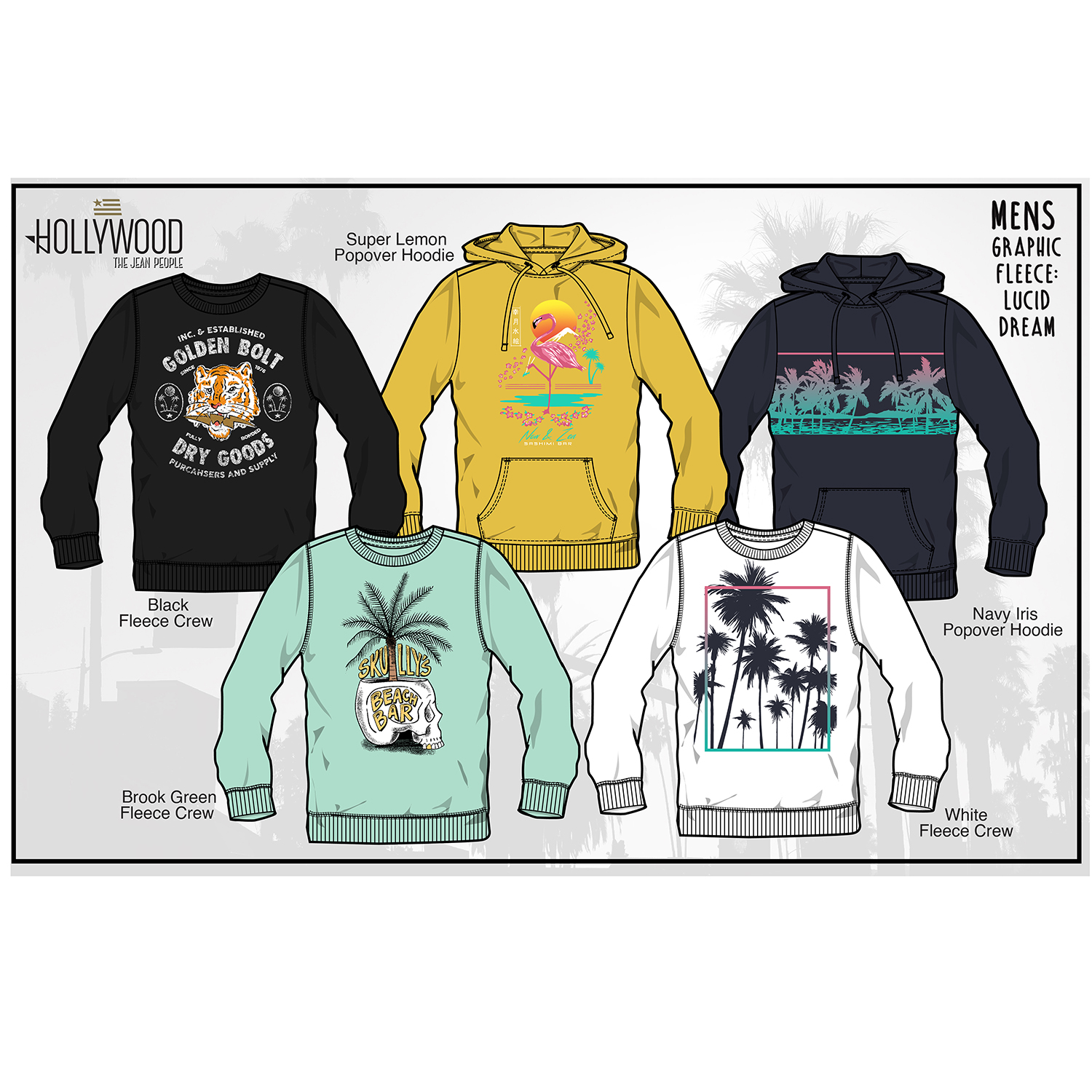 Hollywood Jeans_Graphic Fleece Board